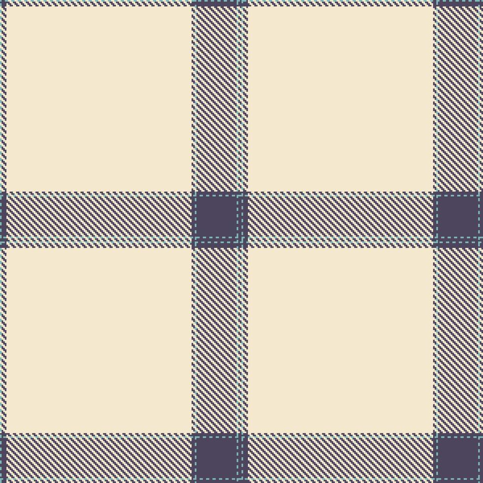 Retro Seamless Tartan in Dusty Dark Grey Blue tones Textile Design vector