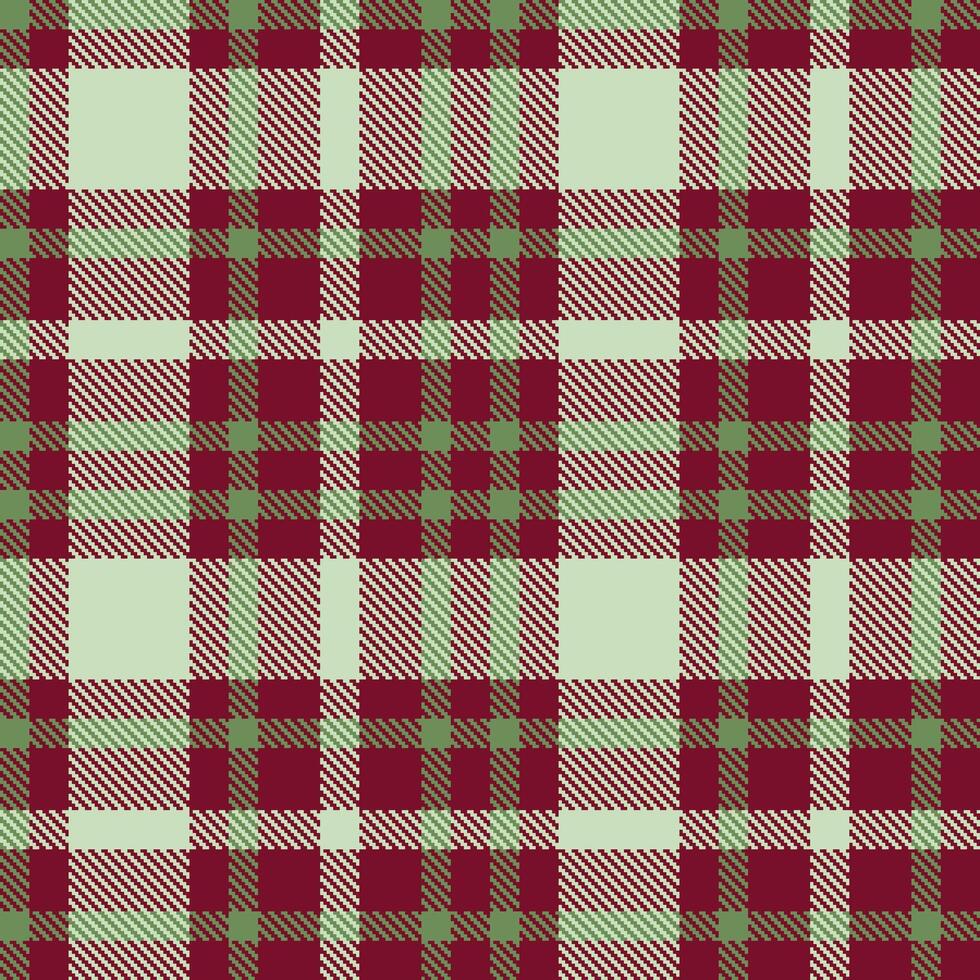 Retro Seamless Tartan in Rich Bordeaux tones Textile Design vector