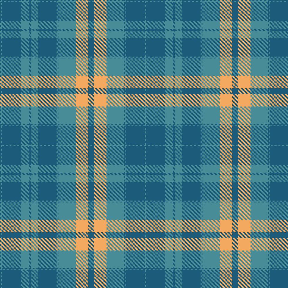 Retro Neon Ugly Blue Seamless Tartan Textile Design vector