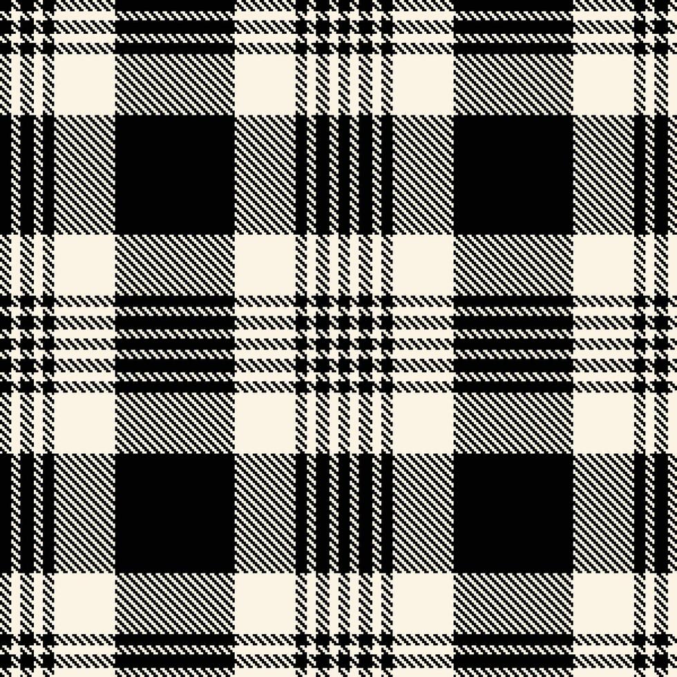 Retro Seamless Tartan in Bright Off White tones Textile Design vector