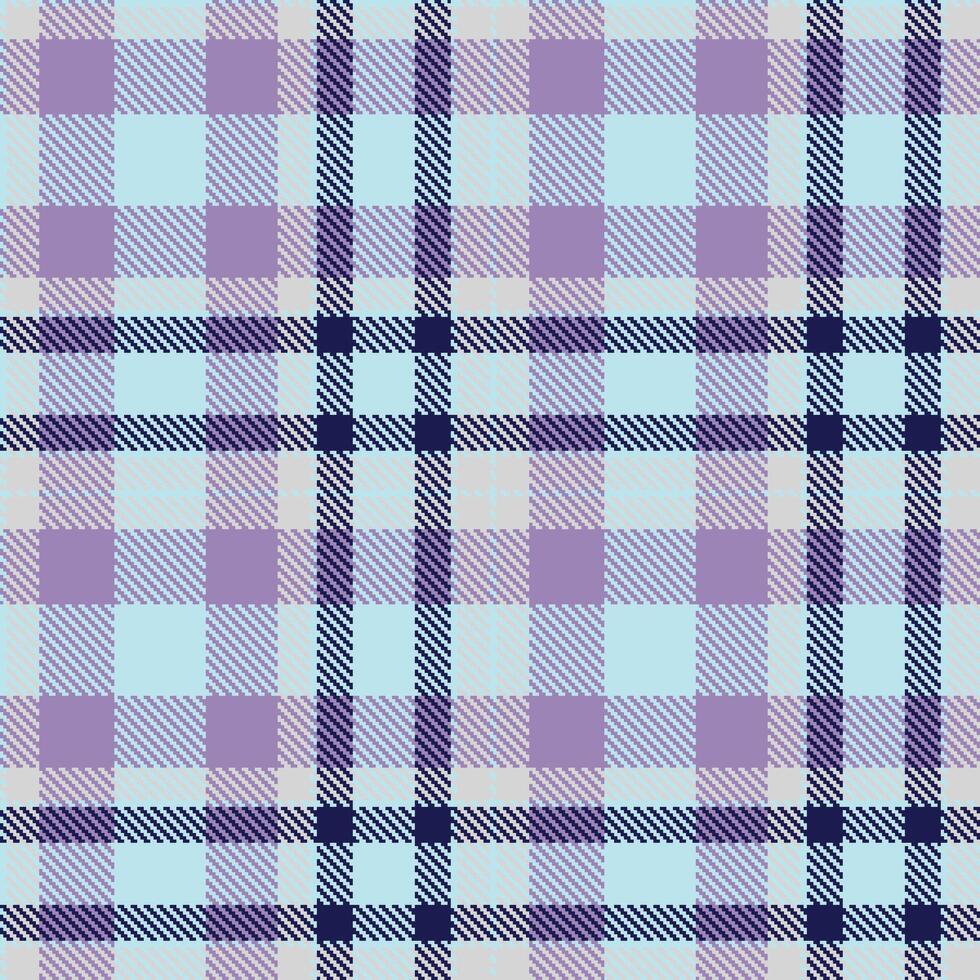 Bright Pale Cyan and Iridescent Light Grey Seamless Tartan Textile Design vector