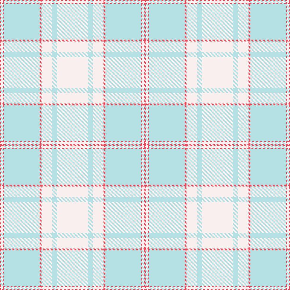 Bright Watermelon and Dark Very Light Pink Seamless Tartan Textile Design vector