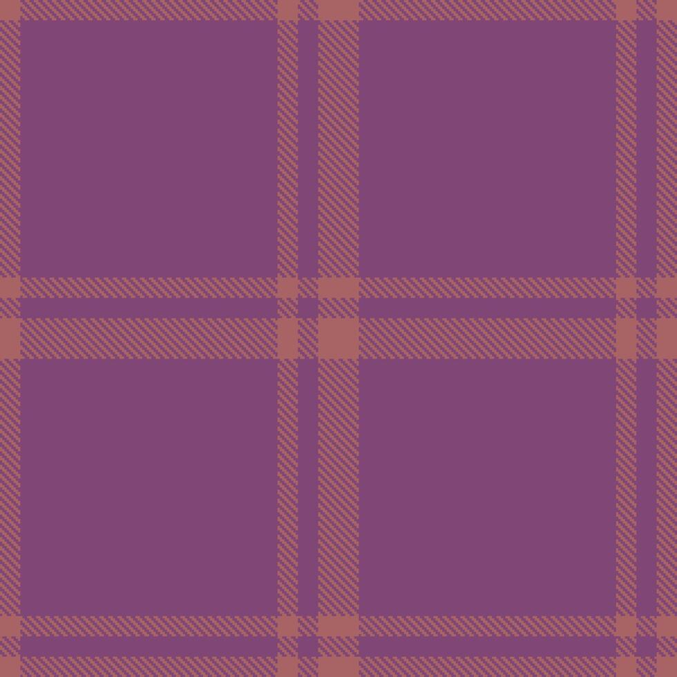 Dusty Dusky Rose Seamless Tartan with Soft Bruise accents Textile Design vector