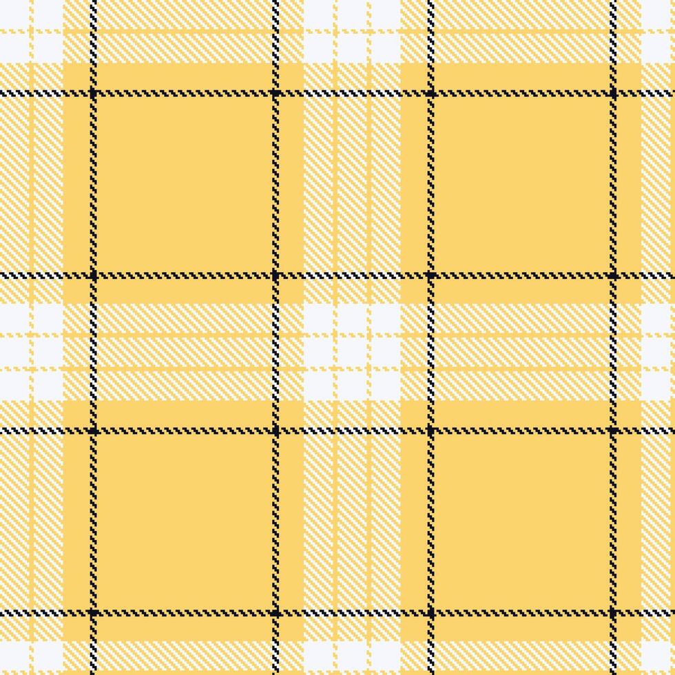 Retro Rich Pale Gold Seamless Tartan Textile Design vector
