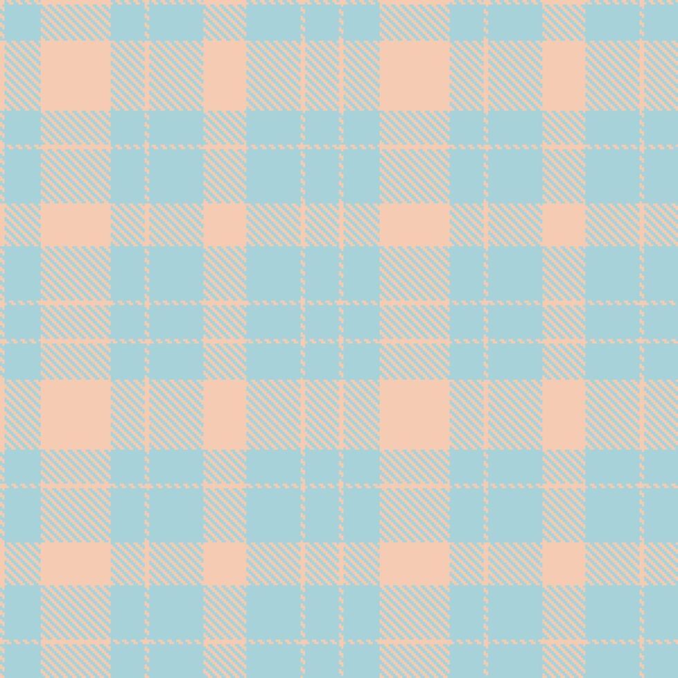 Retro Seamless Tartan in Dark Light Peach tones Textile Design vector