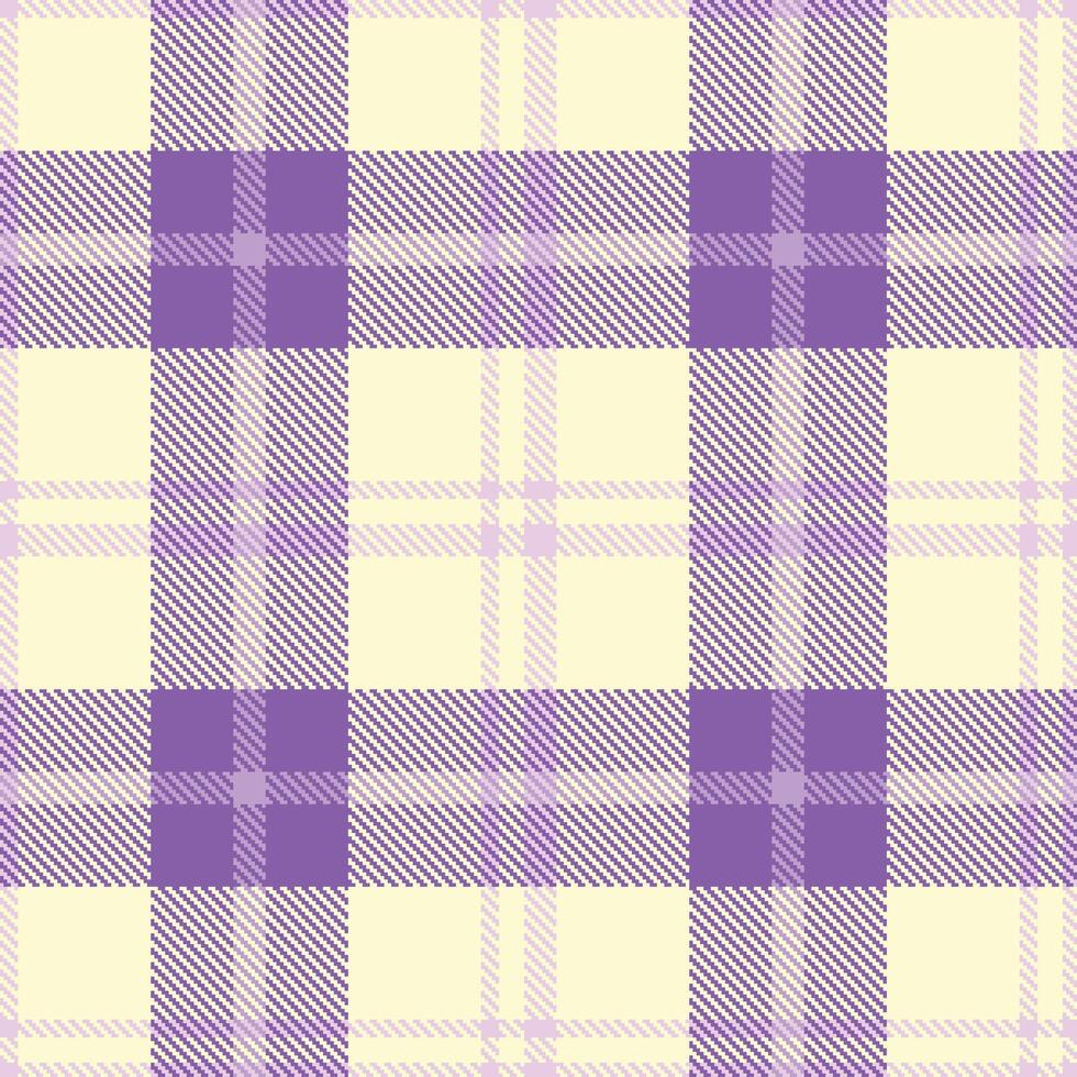 Retro Soft Eggshell Seamless Tartan Textile Design vector