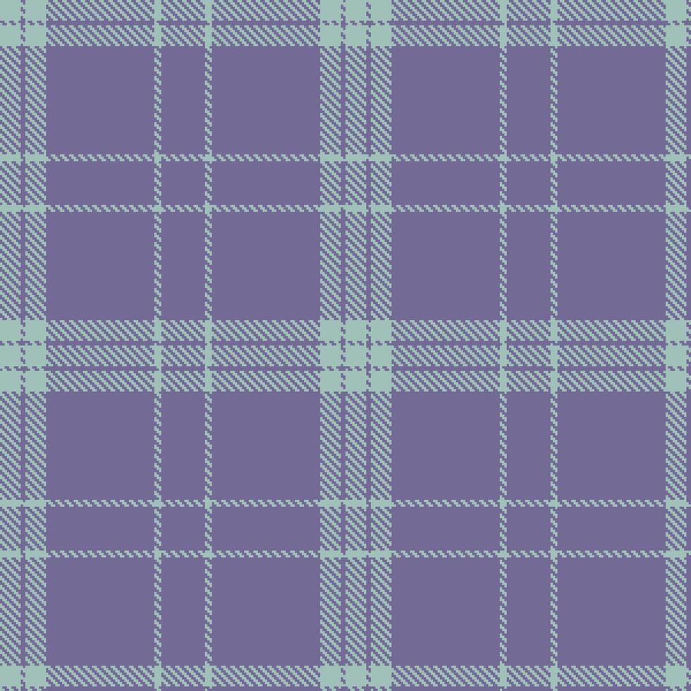 Retro Seamless Tartan in Cool Silver tones Textile Design vector