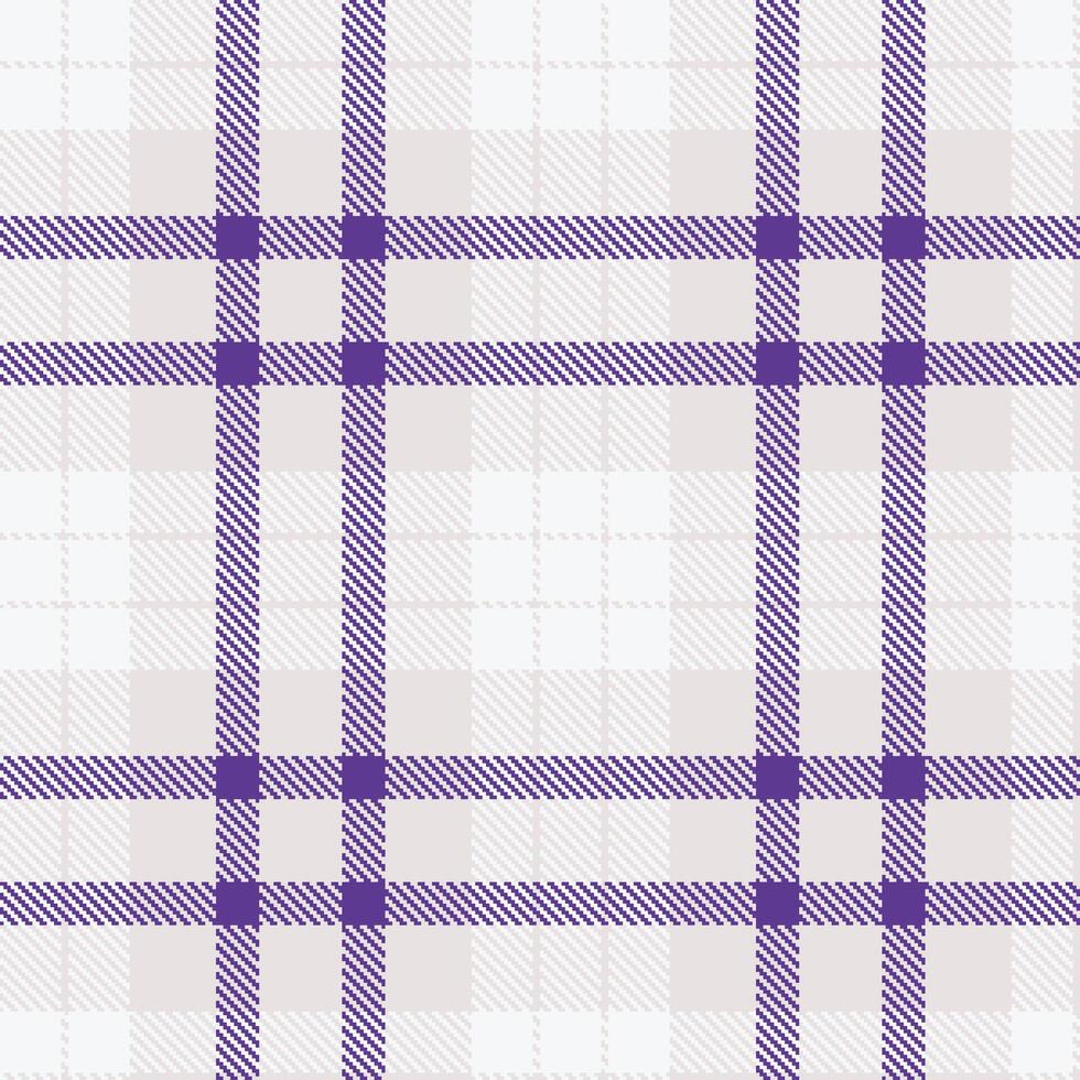 Retro Seamless Tartan in Deep Light Grey tones Textile Design vector