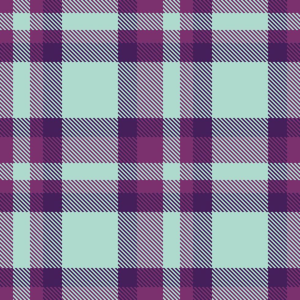Retro Seamless Tartan in Pastel Light Eggplant tones Textile Design vector