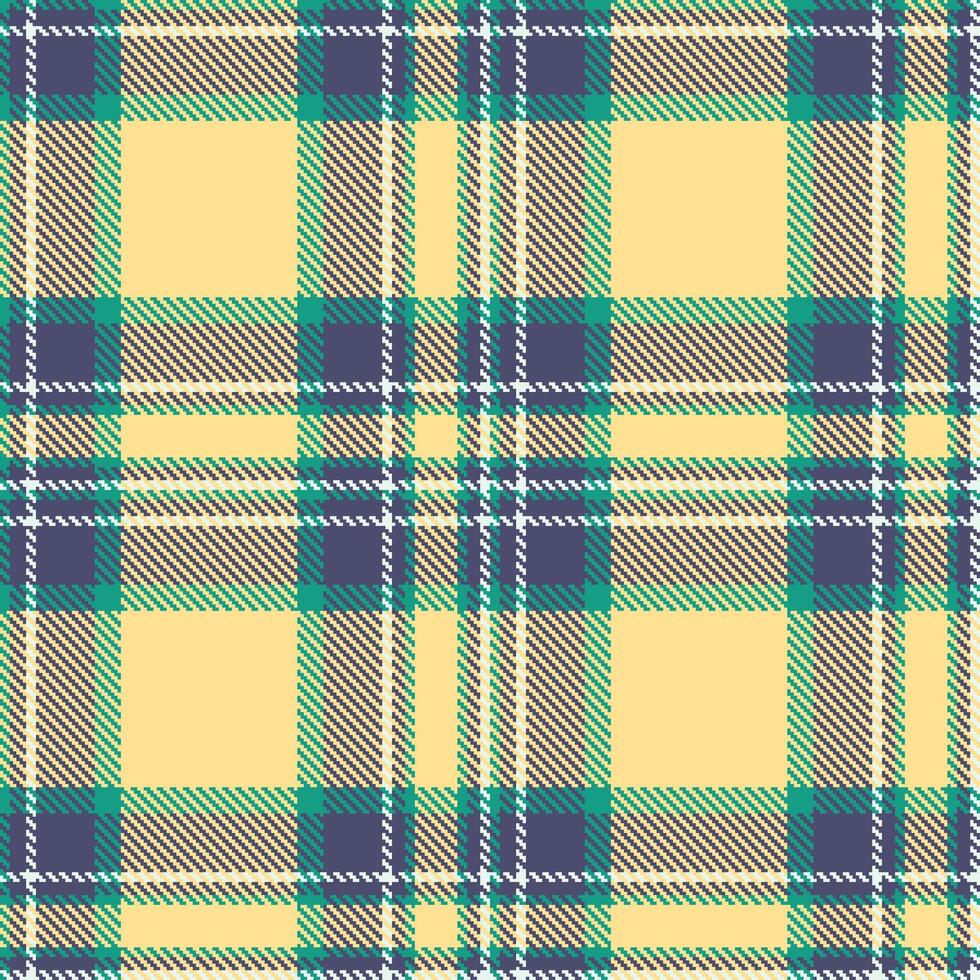 Retro Soft Blue and green Seamless Tartan Textile Design vector