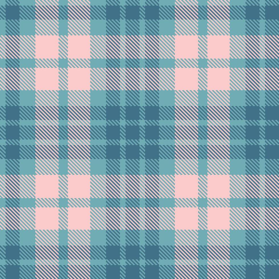 Rich Greyblue Seamless Tartan with Soft Metallic Blue accents Textile Design vector
