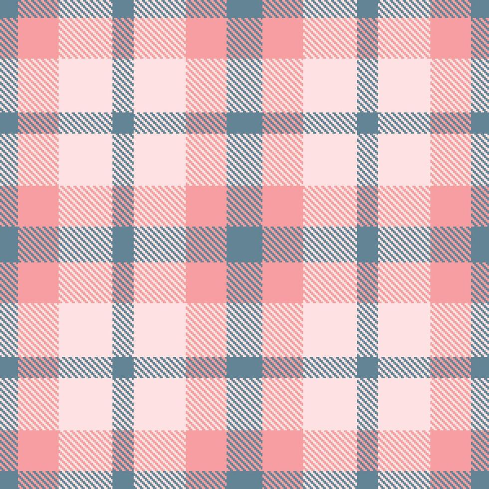 Retro Smoky Blue Grey Seamless Tartan Textile Design vector