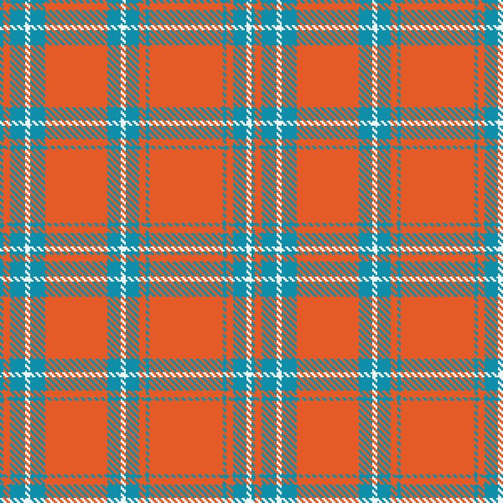 Retro Seamless Tartan in Pastel Teal Blue tones Textile Design vector