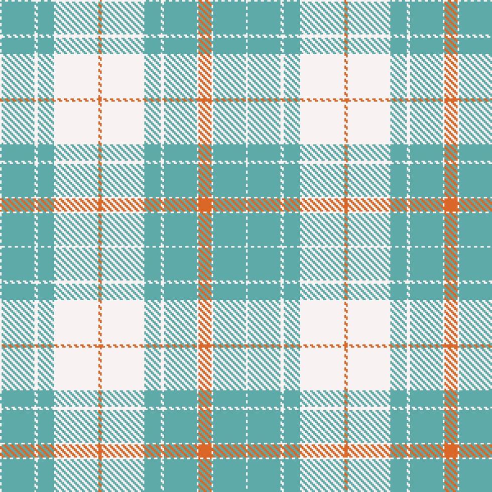 Light Very Light Pink Seamless Tartan with Warm Dull Teal accents Textile Design vector
