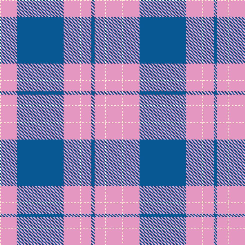 Retro Seamless Tartan in Iridescent Lavender Pink tones Textile Design vector