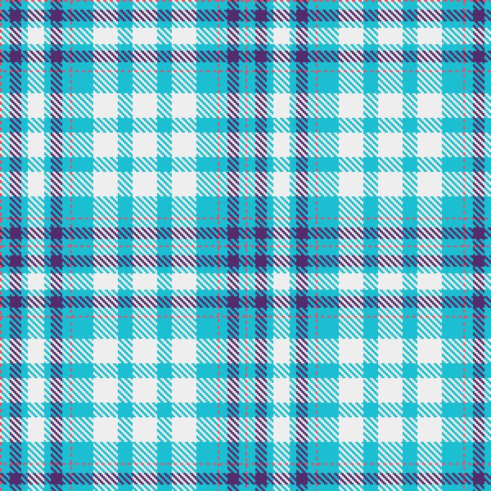 Light Turquoise Blue and Bright Very Light Pink Seamless Tartan Textile Design vector