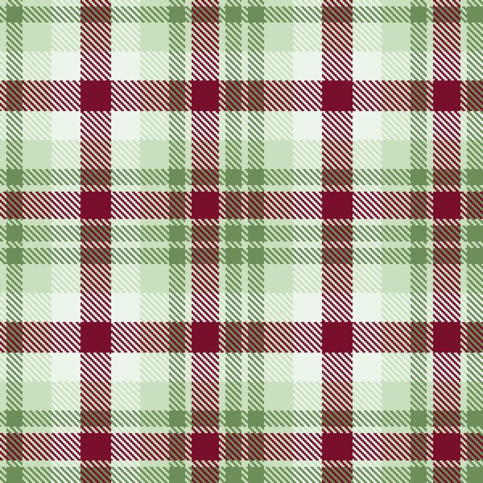 Retro Dusty Eggshell Seamless Tartan Textile Design vector