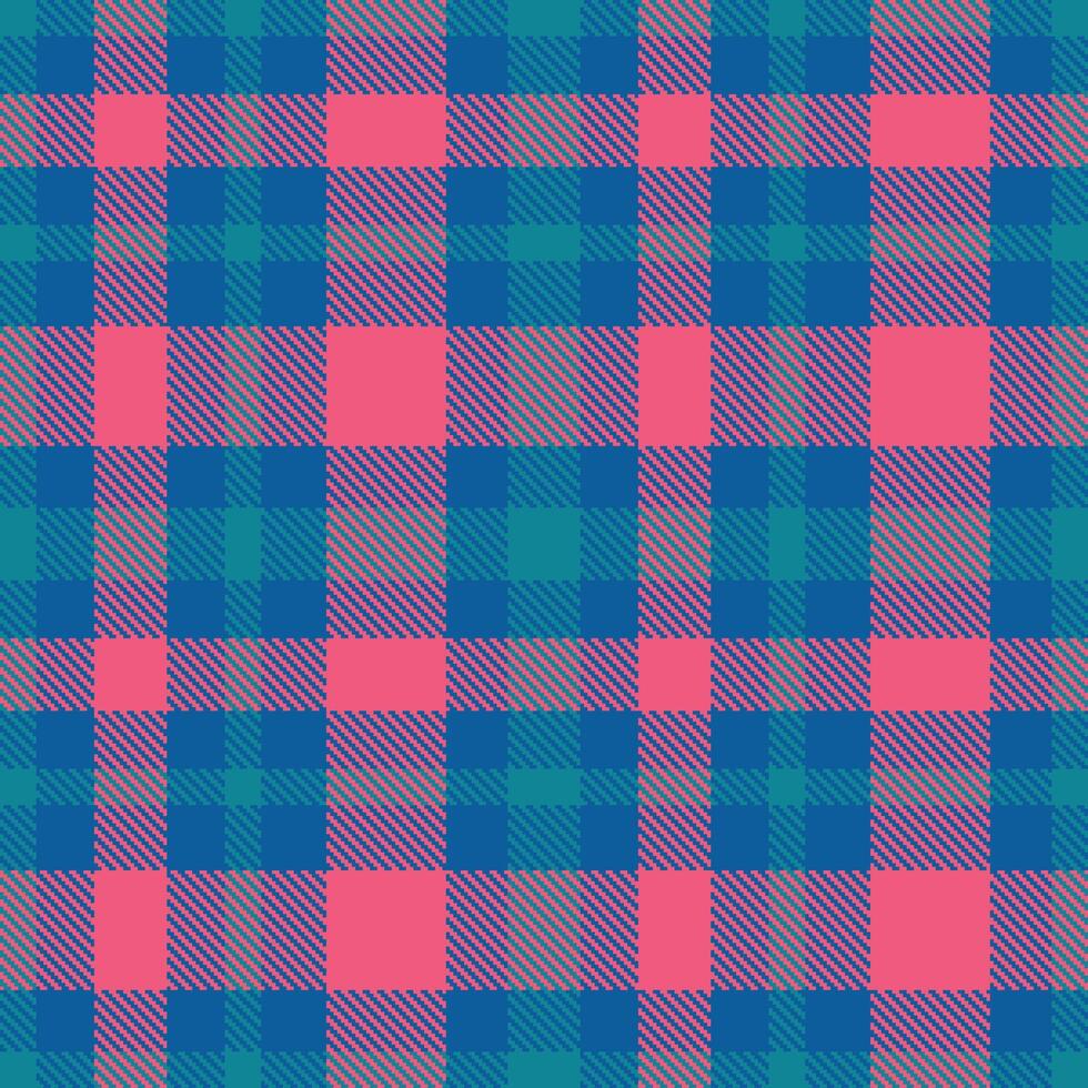 Retro Metallic Dusk Blue Seamless Tartan Textile Design vector