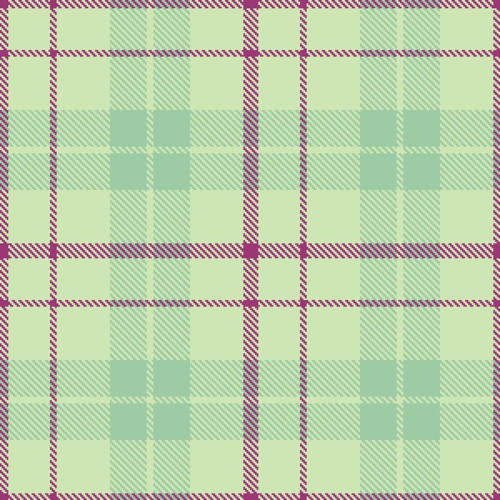 Iridescent Light Grey Green and Dark Red Violet Seamless Tartan Textile Design vector