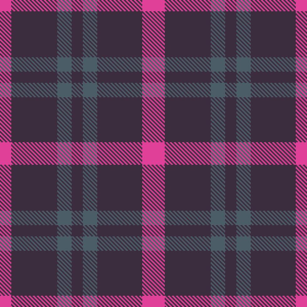 Dark Dark and Soft Slate Seamless Tartan Textile Design vector