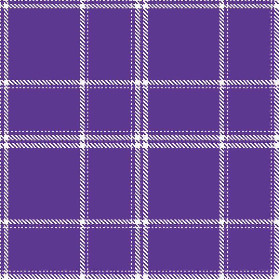 Retro Seamless Tartan in Light Blueberry tones Textile Design vector