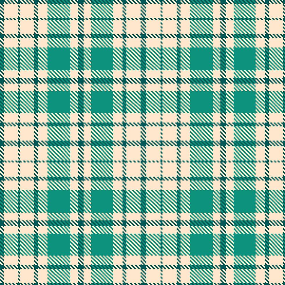 Iridescent Pale and Iridescent Dark Turquoise Seamless Tartan Textile Design vector