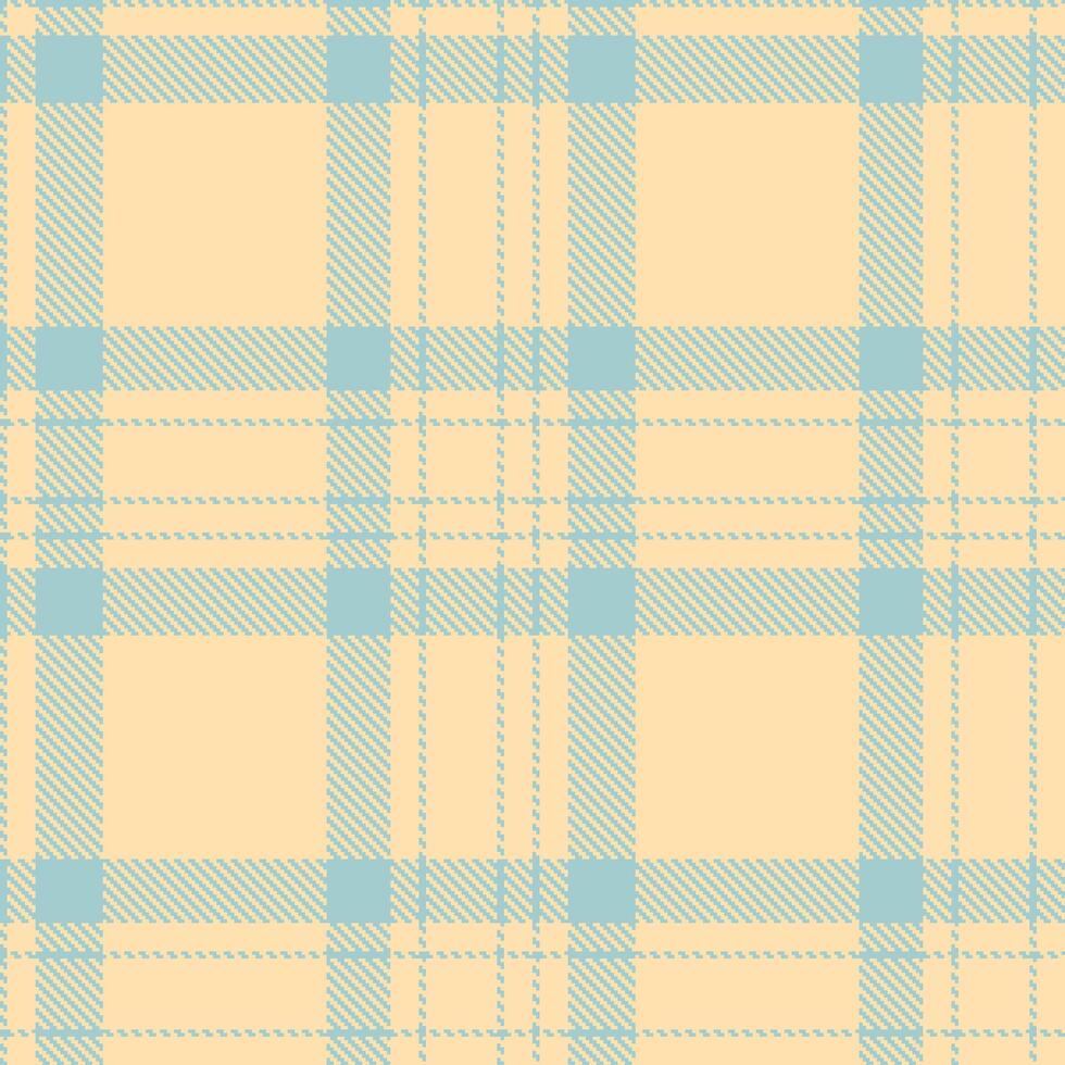Dusty Silver Seamless Tartan with Deep Pale Peach accents Textile Design vector