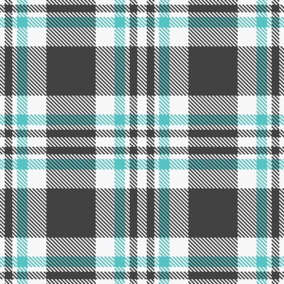 Muted Pale Grey Seamless Tartan with Vivid Charcoal Grey accents Textile Design vector
