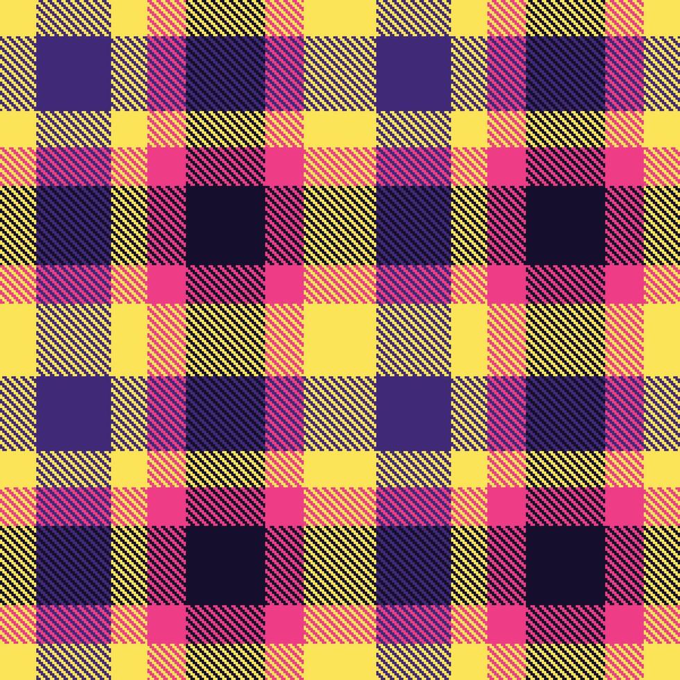 Retro Seamless Tartan in Iridescent Light Gold tones Textile Design vector
