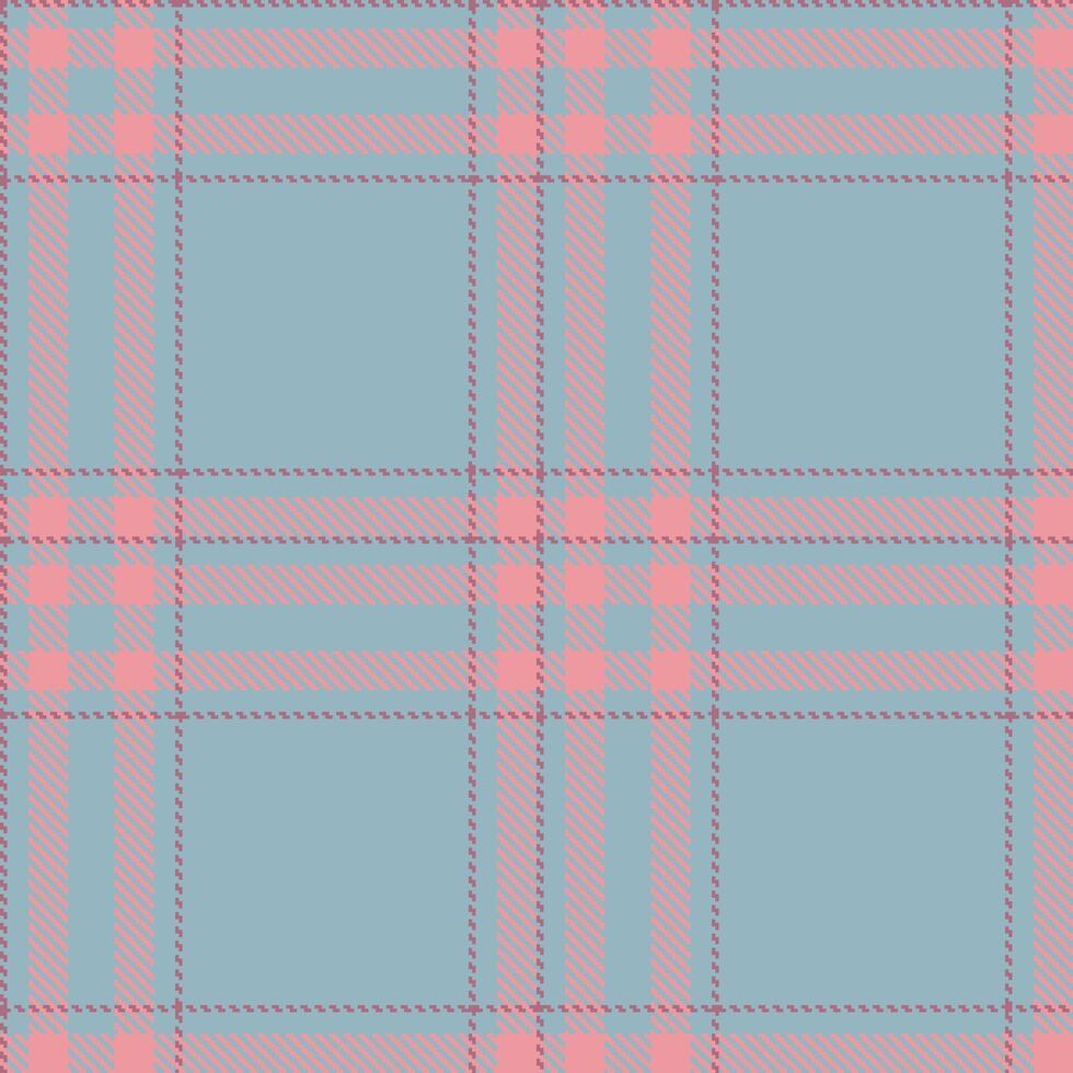 Light Bluegrey Seamless Tartan with Dark Mauve accents Textile Design vector