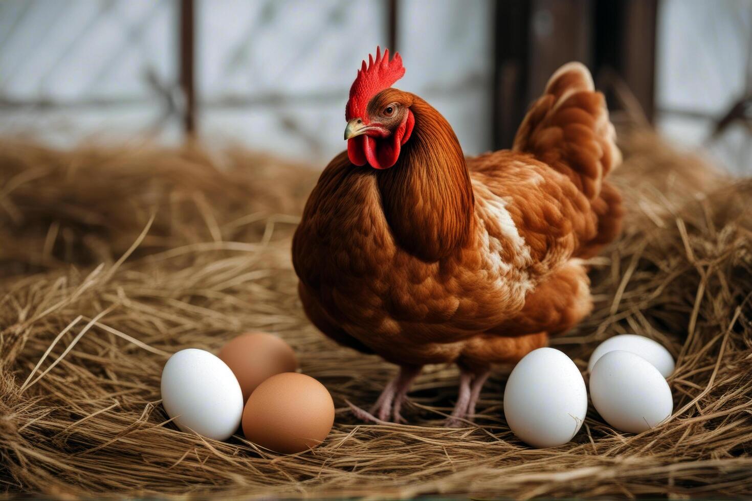 eggs isolated Hen hay white animal rooster alive chick farm chicken single feather meat natural bird rural poultry egg silhouette photo