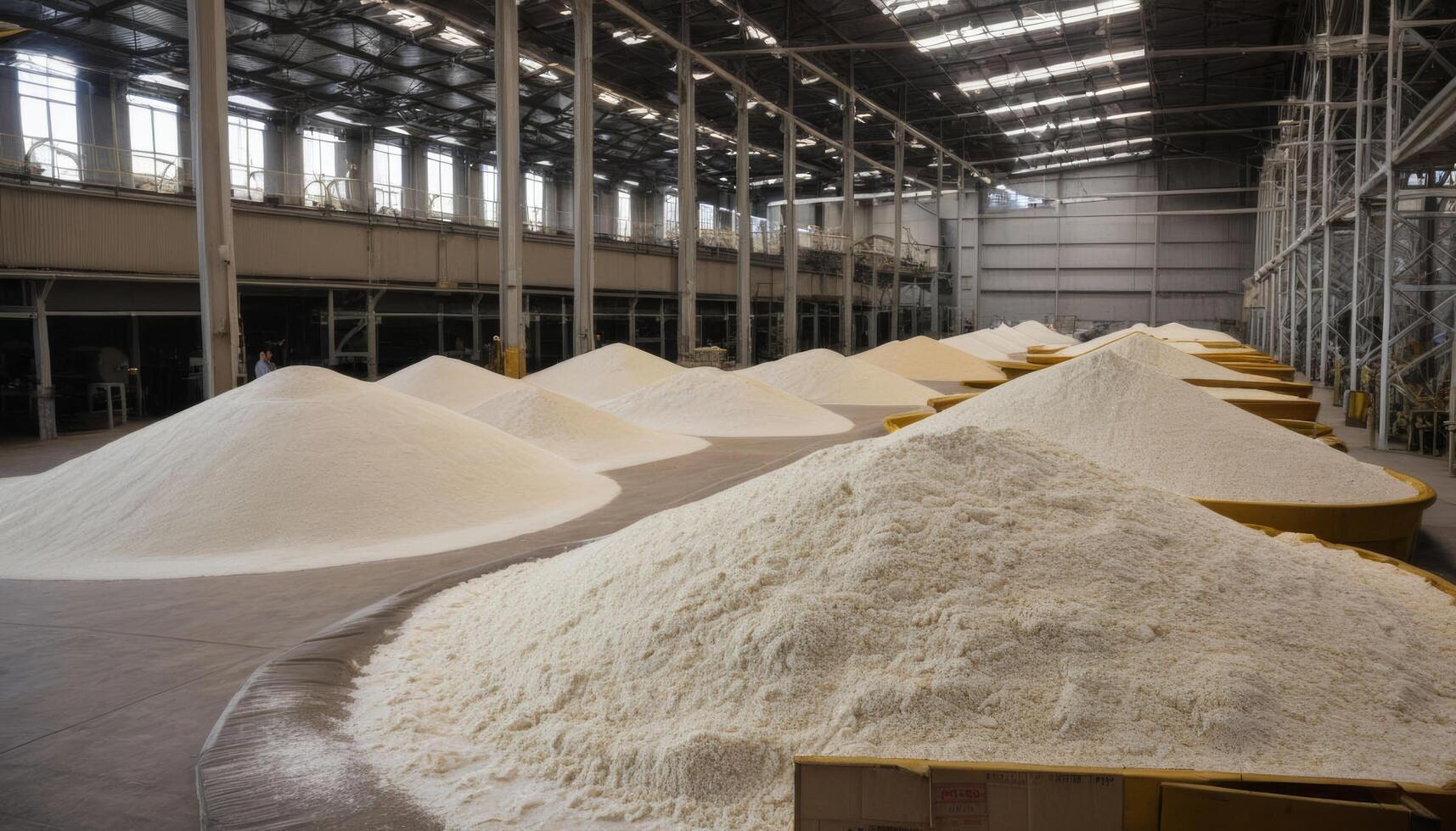 wheat groats warehouse consumers rice agriculture delivery factory flour rice warehouse food grain processed factory industry photo