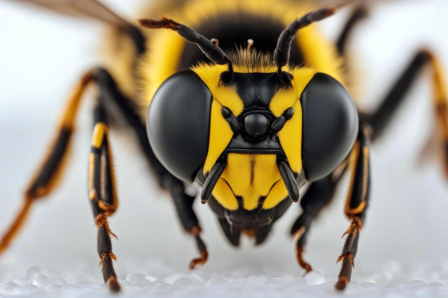 wasp white isolated summer striped sting hornet stinger fly nature animal dangerous closeup insect jacket macro black needle honey bee photo