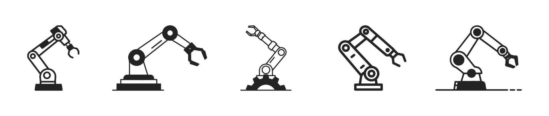 Robot arm isolated icon, can be used easily on websites and applications. Editable icon. vector