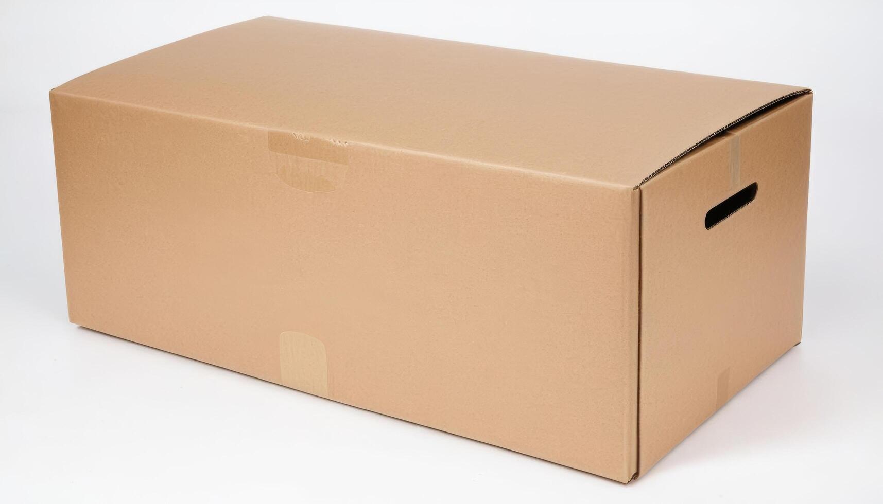photo white deliver packing cardboard shipping olated mail box retail brown post clipping path