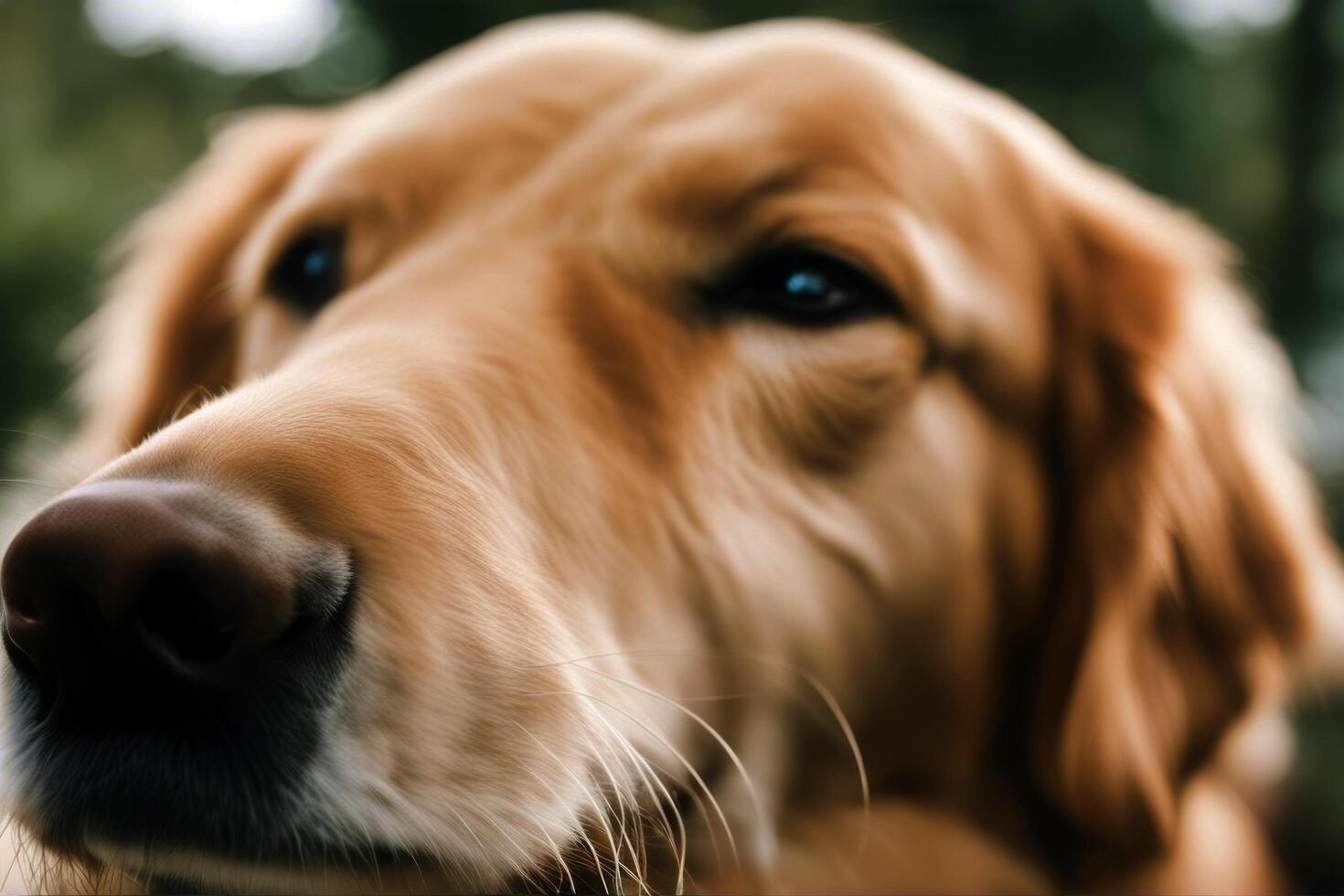 Golden retriever domestic pet closeup mammal labrador clean young studio portrait brown purebred 1 yellow black background fluffy dog canino beautiful doggy blond photo