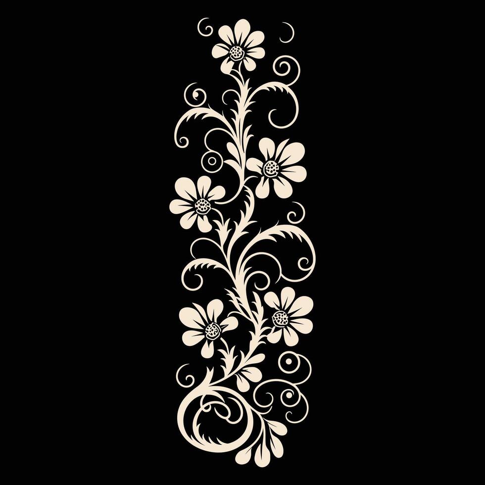 Vintage Scroll Accent vector
