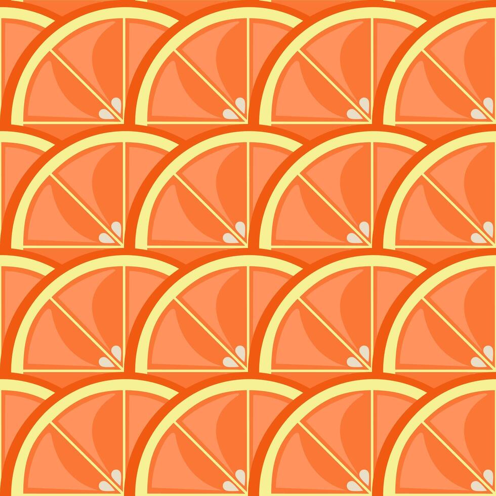 Seamless citrus pattern with grapefruit slices vector