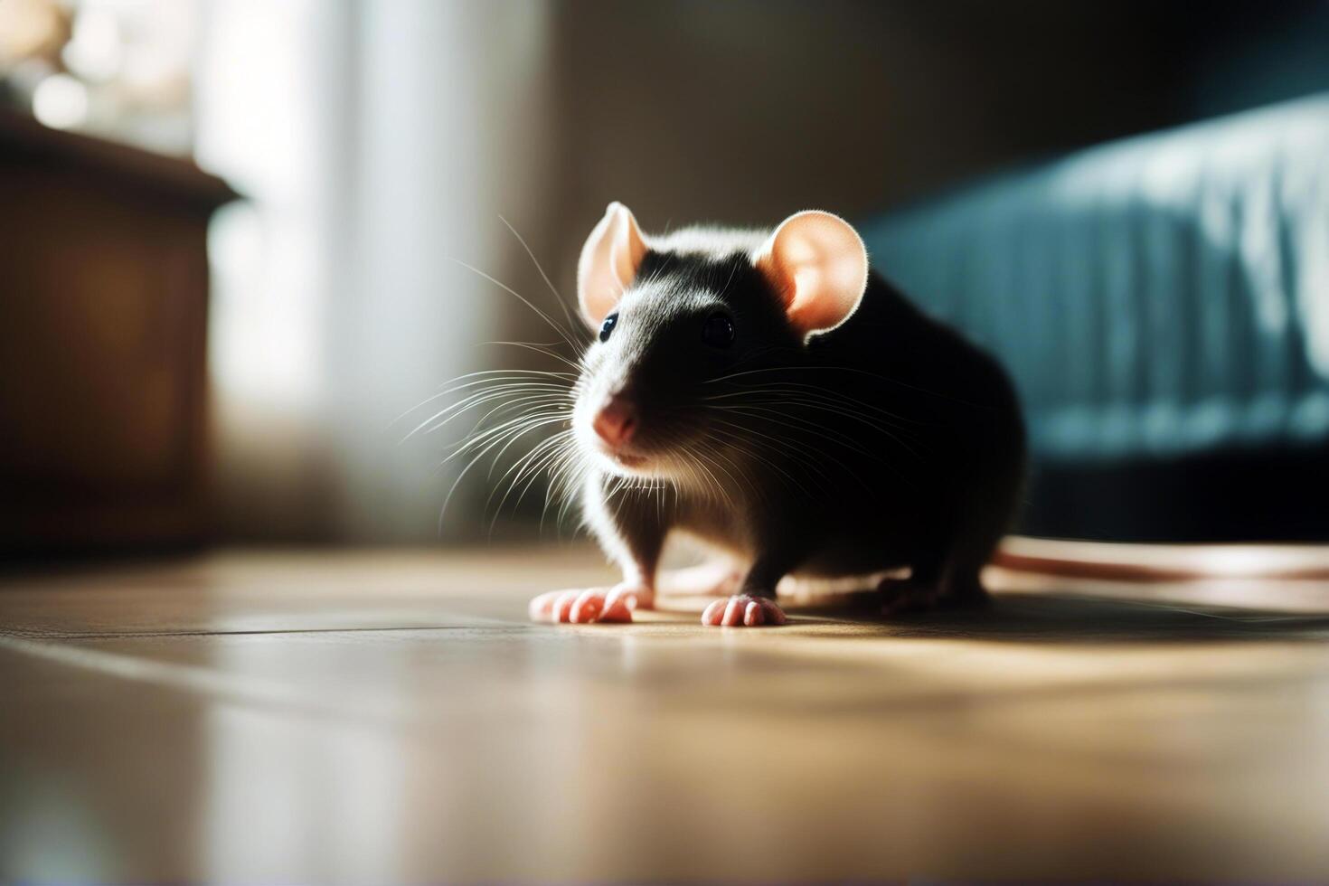 floor house Rat dangerous fur problem sease animal scarey pet phobia indoor pest cute rodent bred tail photo