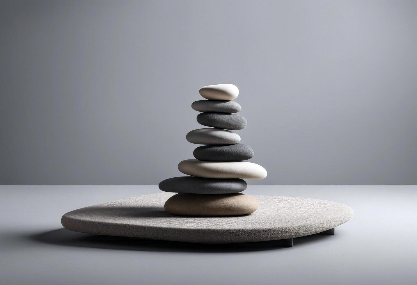 podium fabric presentation empty spase light background scene product platform stones copy canvas gray Minimal Stack splay poduim stone dais pedestal platform display product scene presentation dais photo