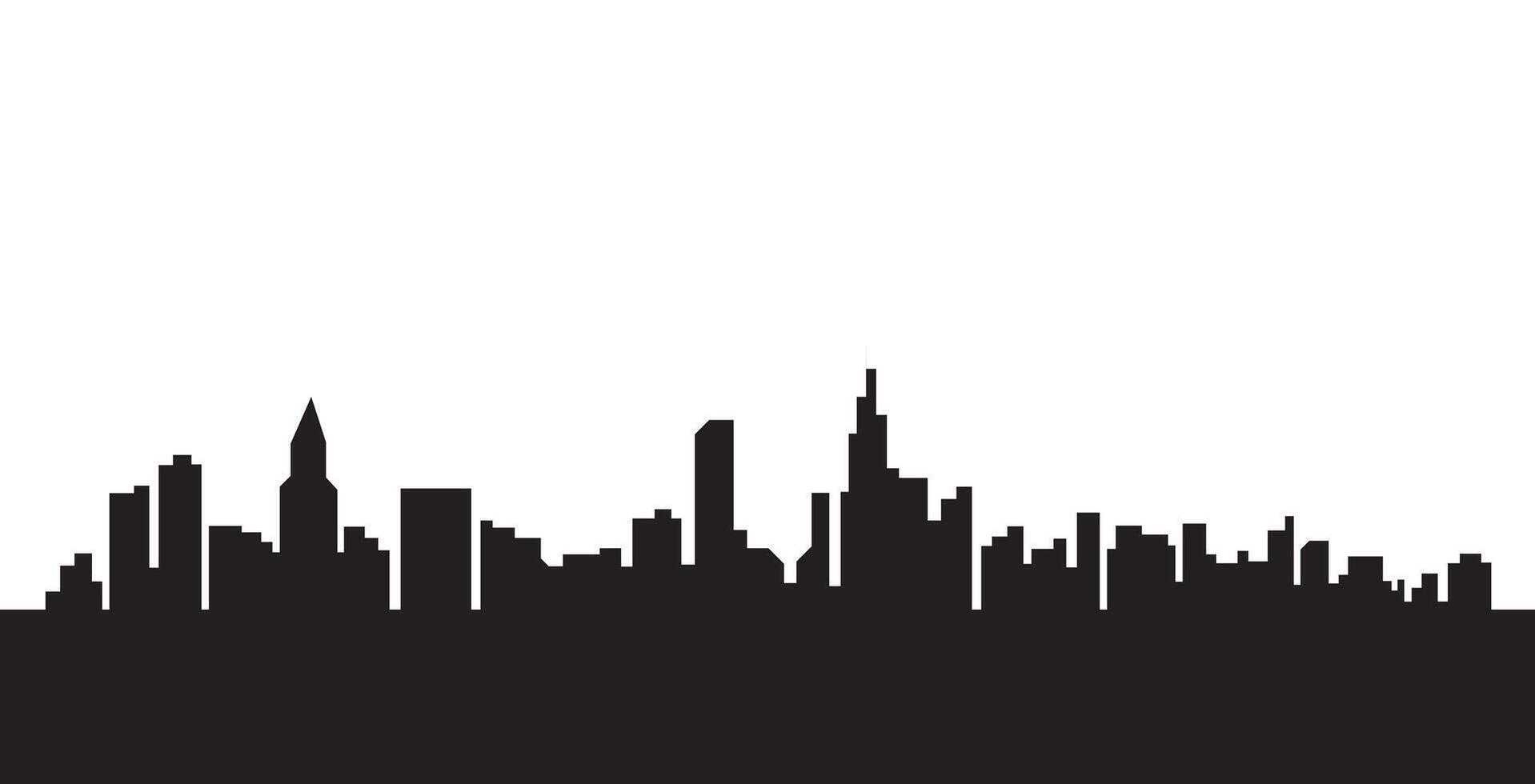 City Skyline Silhouette vector