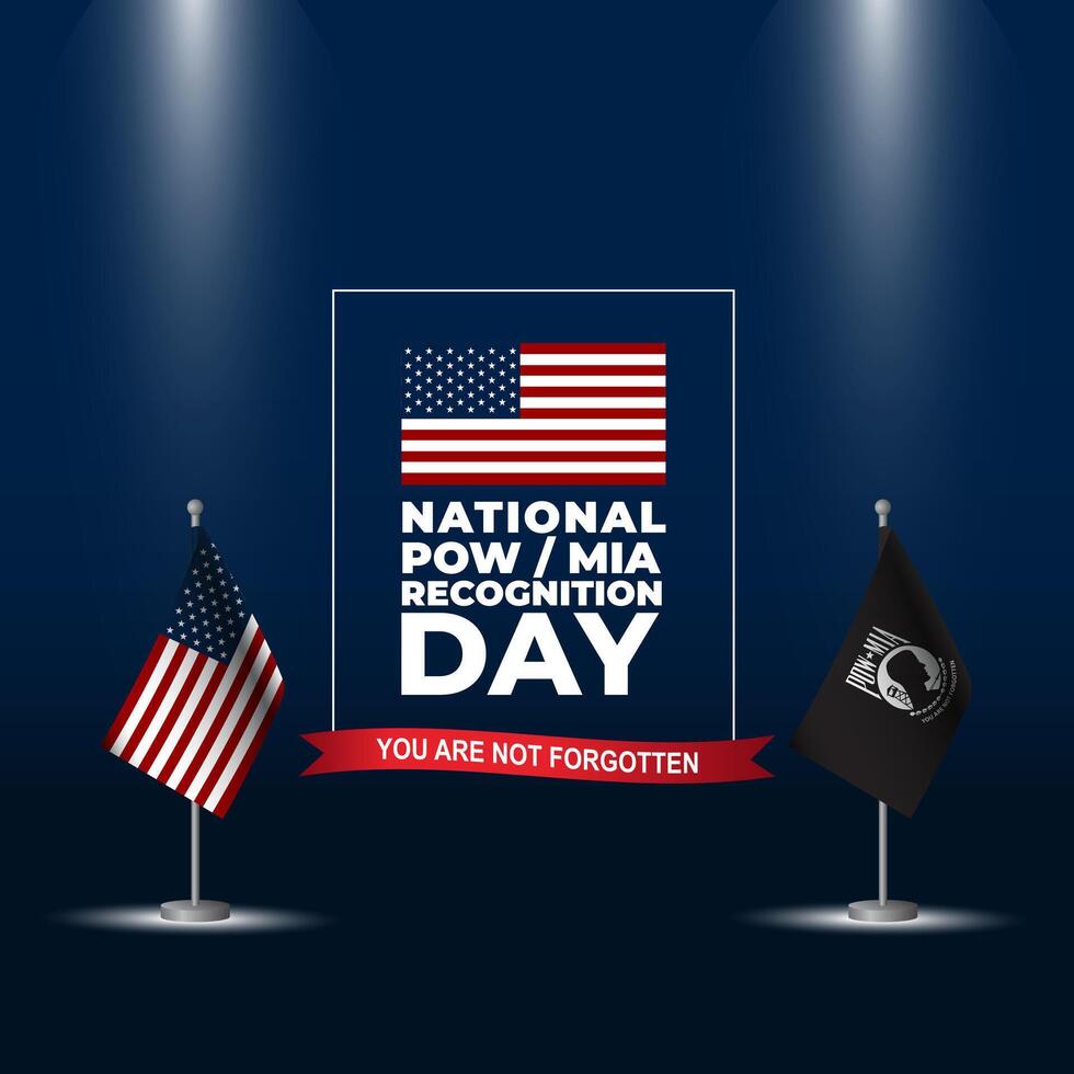 National pow i am day vector