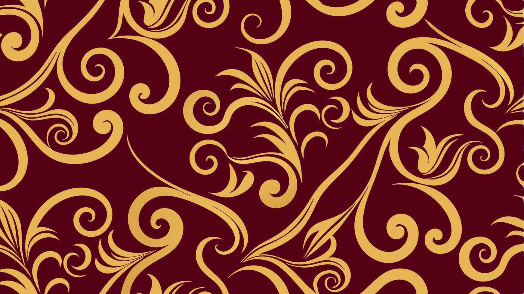 Elegant Luxury Golden Swirl Pattern with Ornate Details for Premium Backgrounds and Print vector
