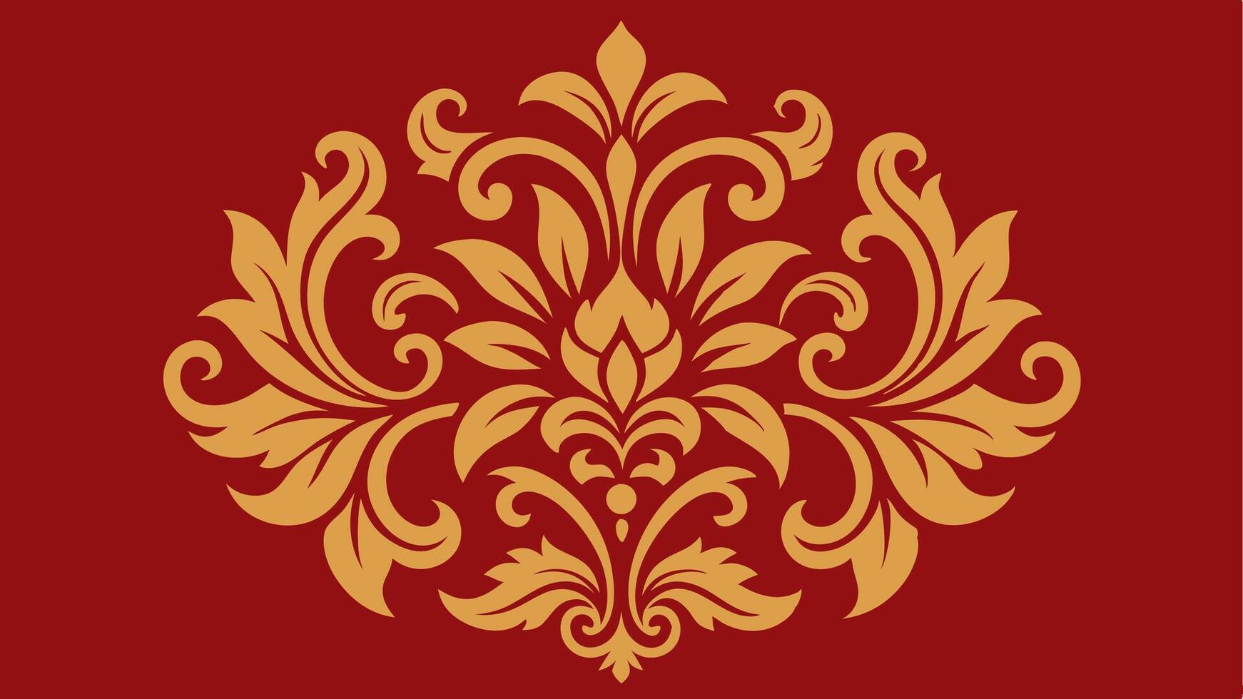 Seamless Pattern of Luxury Golden Swirls with Ornate and Elegant Design vector