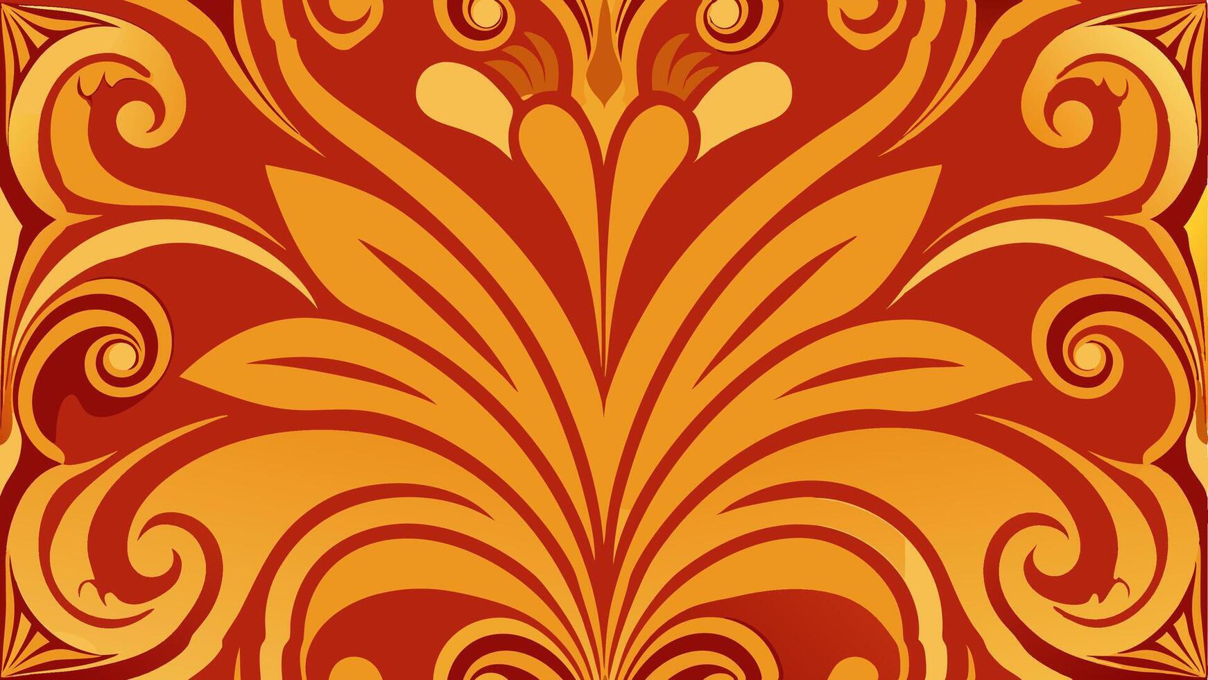 Ornate Golden Swirl Pattern with Intricate Details Ideal for Premium and Stylish vector