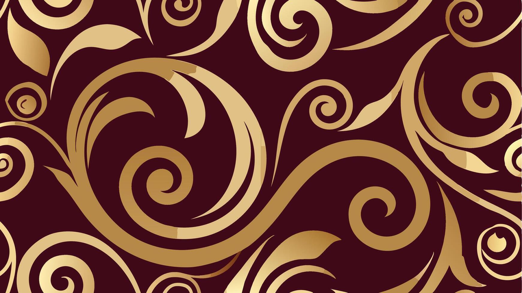 Elegant Luxury Golden Swirl Pattern with Ornate Details for Premium Backgrounds and Prints vector