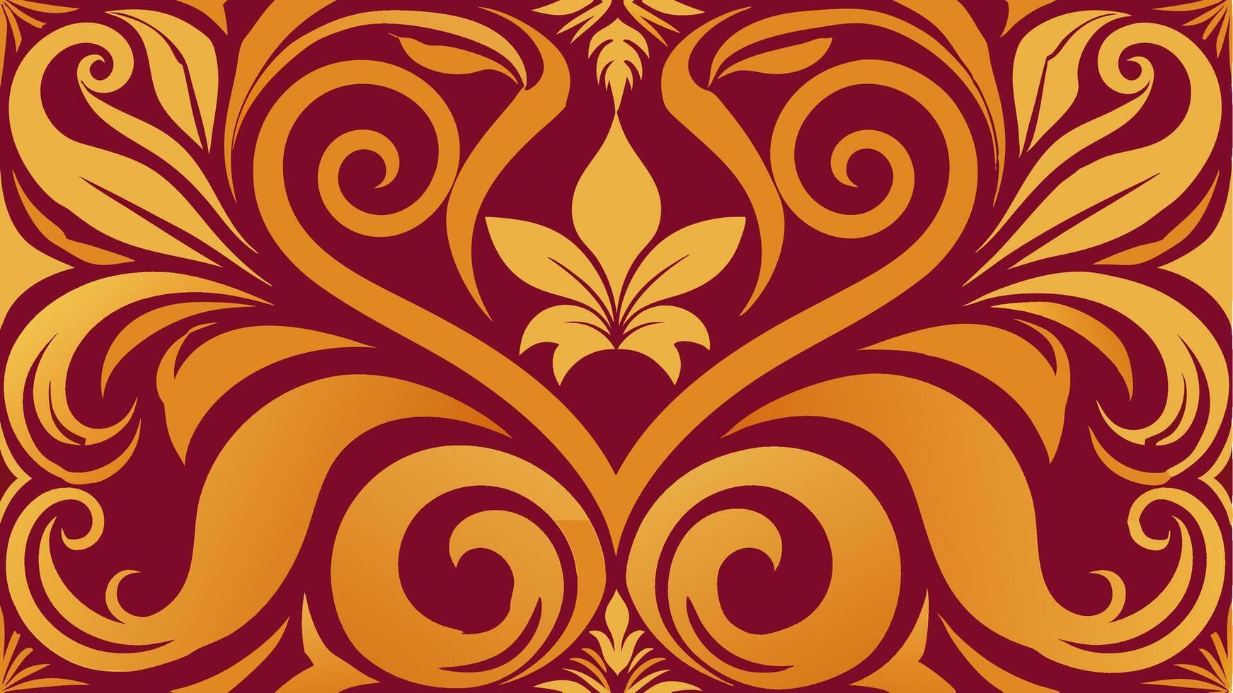 Ornate Golden Swirl Pattern with Intricate Details Ideal Premium Stylish Decorative Use vector