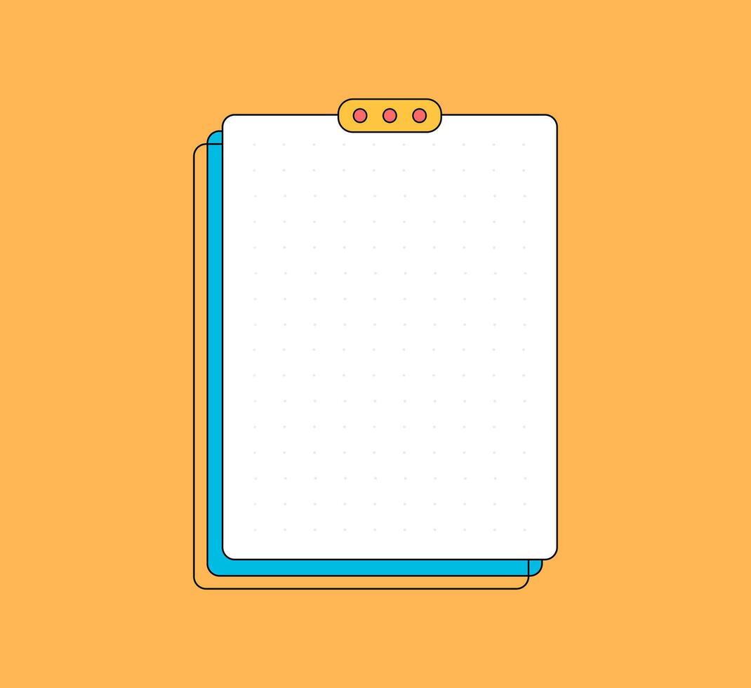 Minimalist Note with Dot Pattern vector