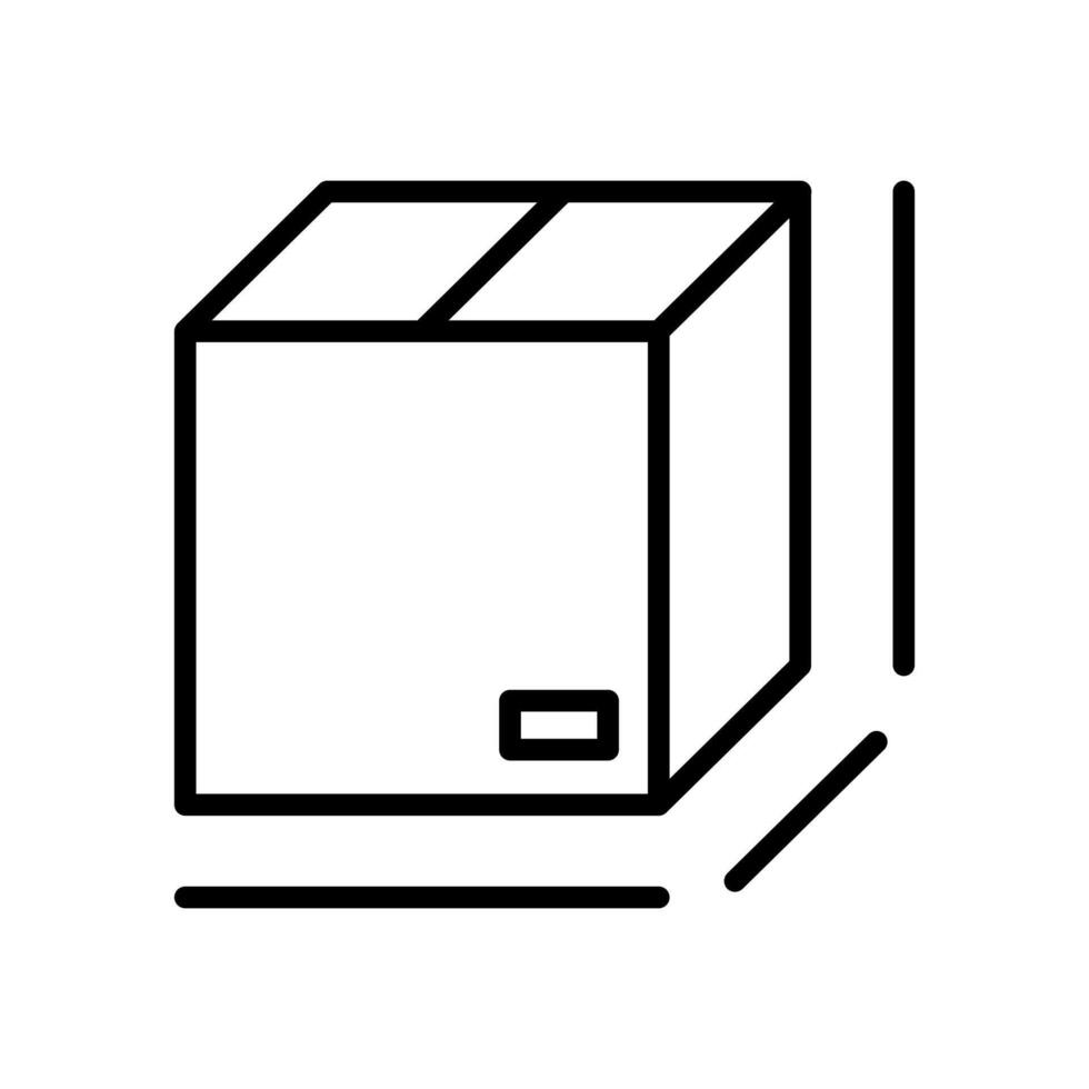 Package length, width and depth dimensions vector