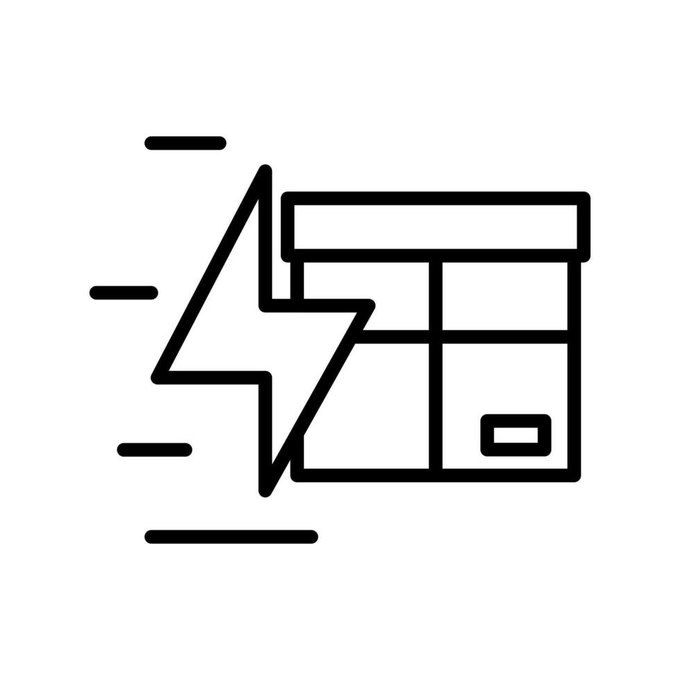 Express delivery service for fast and appropriate packages vector